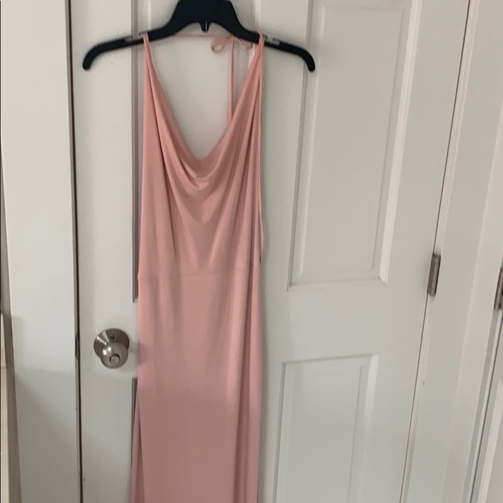 Beautiful satin-y pink gown